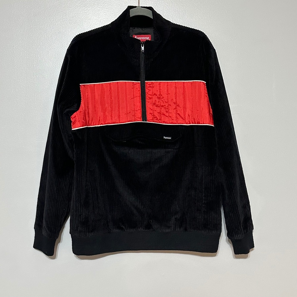 Supreme Ski Pullover Fall/Winter 2013 Corduroy Quarter Zip Pullover Size Medium